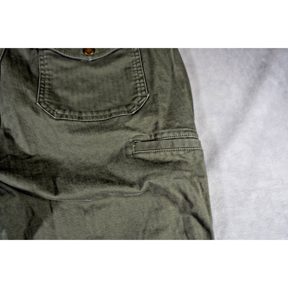 Duluth Trading Cargo Pants Womens Size 18x31 Olive Green Stretch - Picture 6 of 10